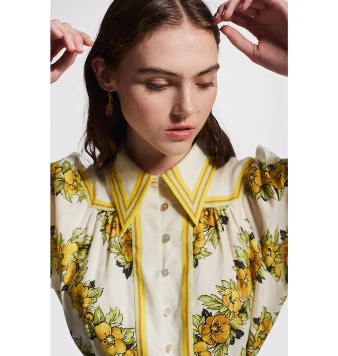Alemais Gisela Mini Dress Print Size AU 10 for rent on The Volte - main image