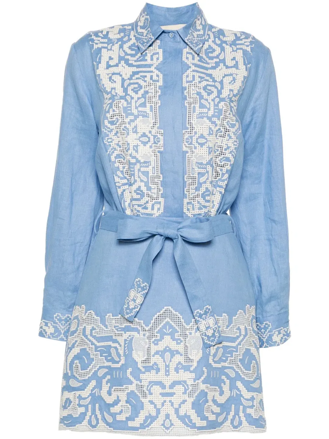 Alemais Arion Mini Dress Cornflower Blue Size AU 10  for rent on The Volte - main image