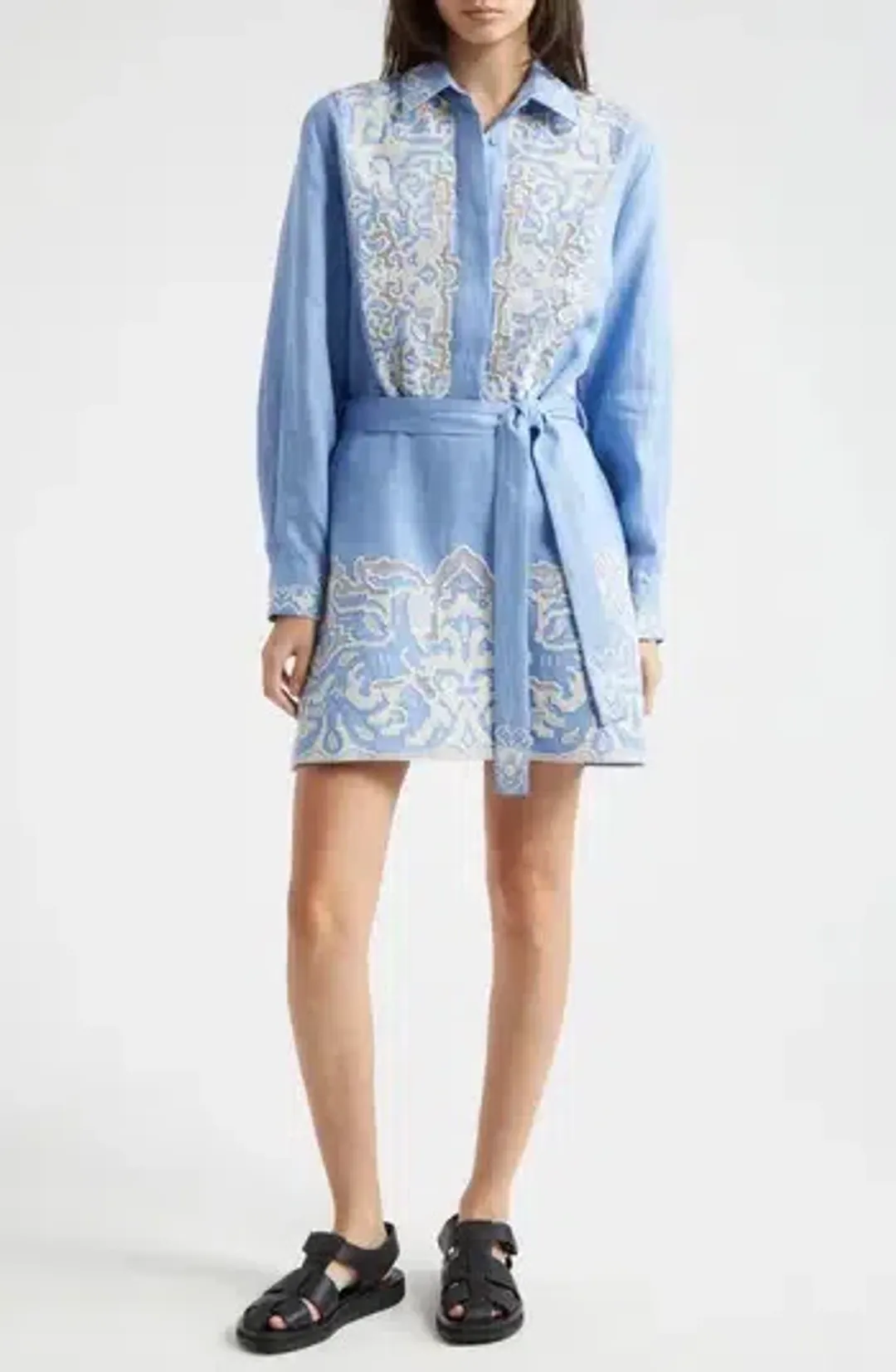 Alemais Arion Mini Dress Cornflower Blue Size AU 10  for rent on The Volte - main image