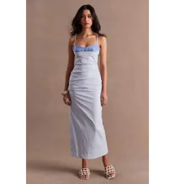 Sovere Beguile Midi Dress Moody Blue Size Small / AU 8 for rent on The Volte - image 1