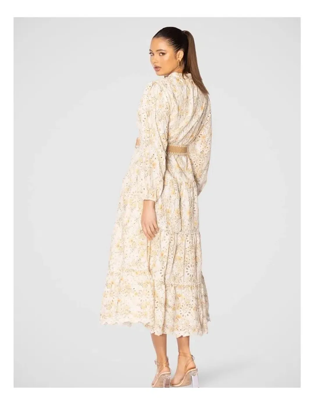 Pilgrim Idelle Maxi Dress in Assorted Size AU 18 for rent on The Volte - main image