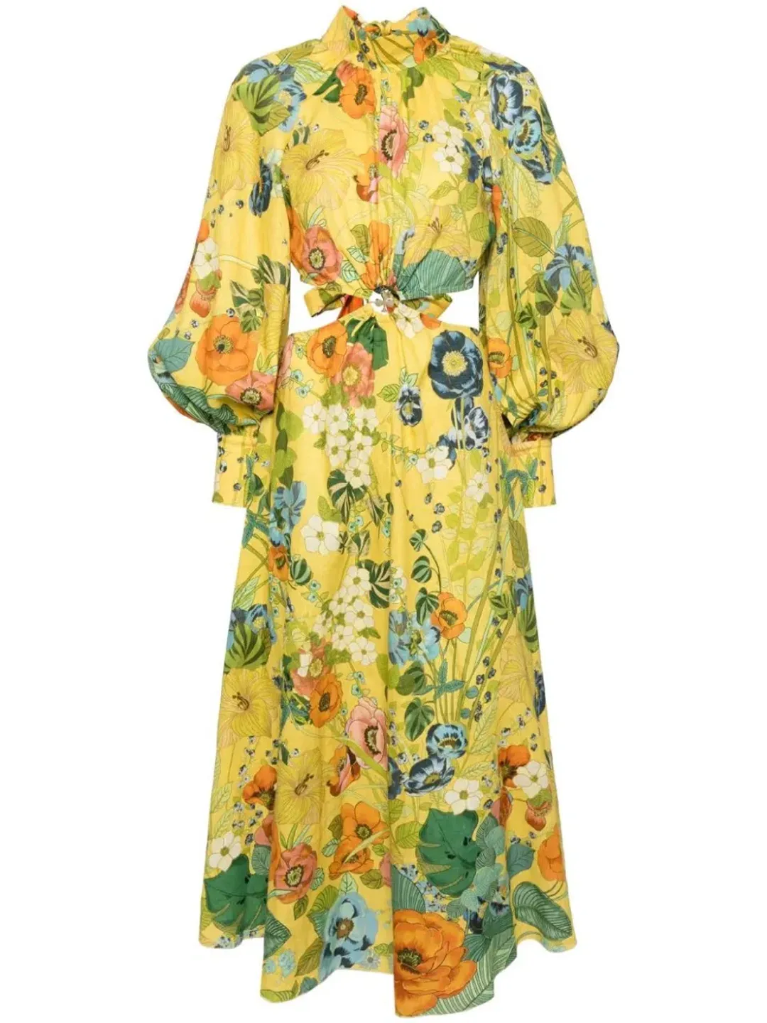 Alemais Cresida Cut Out Midi Dress Multi Size 10 for rent on The Volte - main image