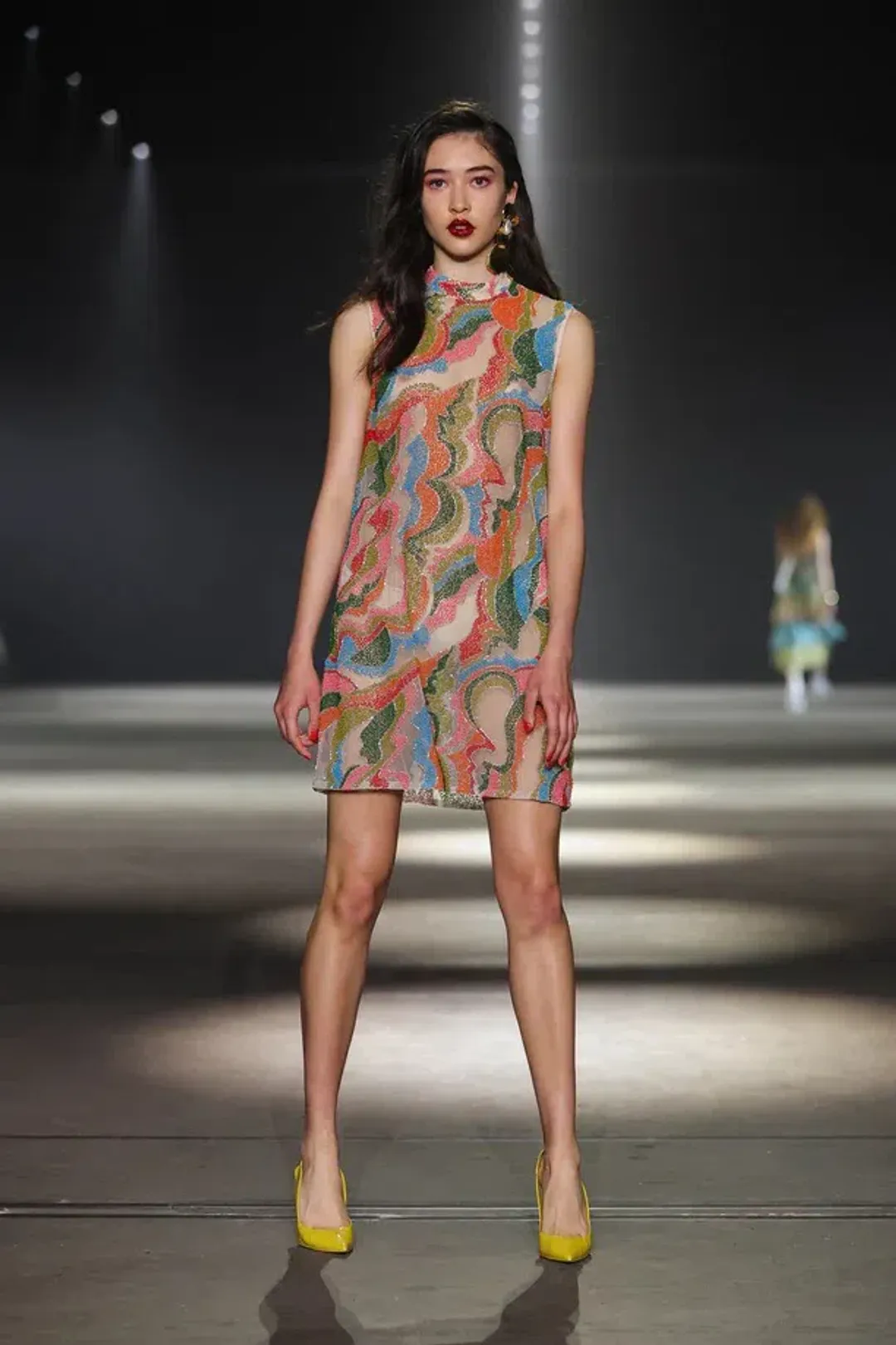 Alemais The Five Bead Embellished Mini Dress Multi Size 10 AU for rent on The Volte - main image