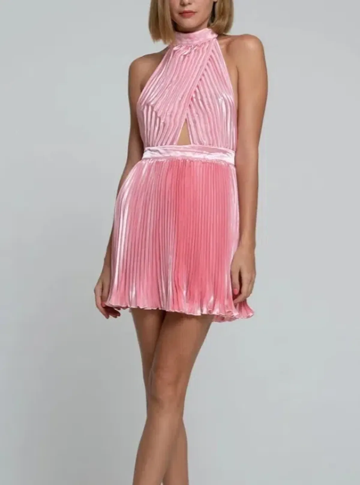 L'idee Renaissance Mini Dress Pink Size 10 for rent on The Volte - main image