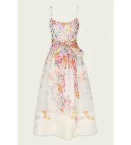 Zimmermann Natura Corset Midi Dress Kaleidoscope Garden Size 2/AU 12  for rent on The Volte - image 2