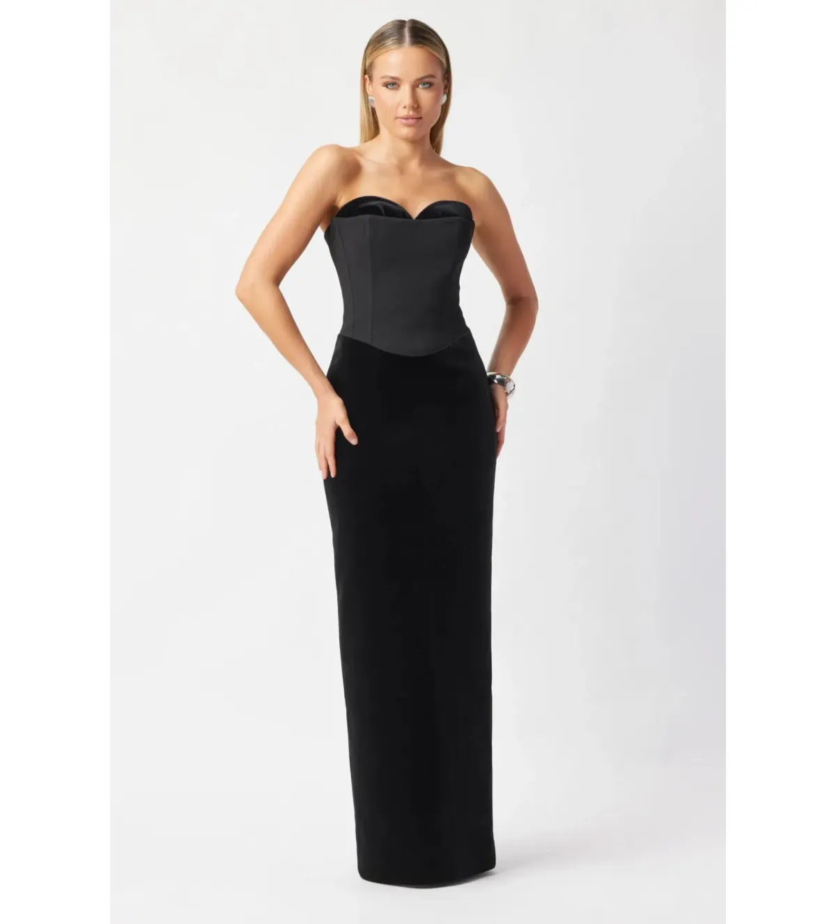 Bianca and Bridgett Adeline Maxi Dress Black Size 14 for rent on The Volte - main image