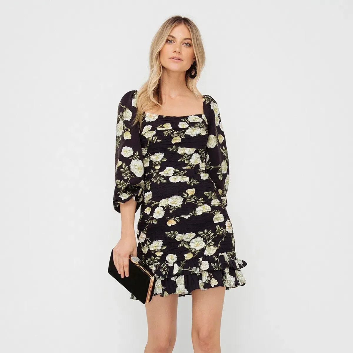 Sheike Antique Rose Dress Mini Dress Floral Size 8 for rent on The Volte - main image