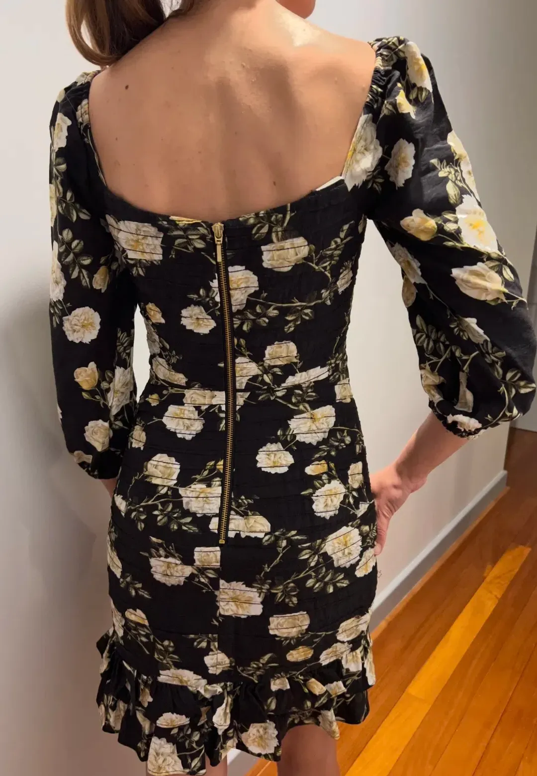 Sheike Antique Rose Dress Mini Dress Floral Size 8 for rent on The Volte - main image