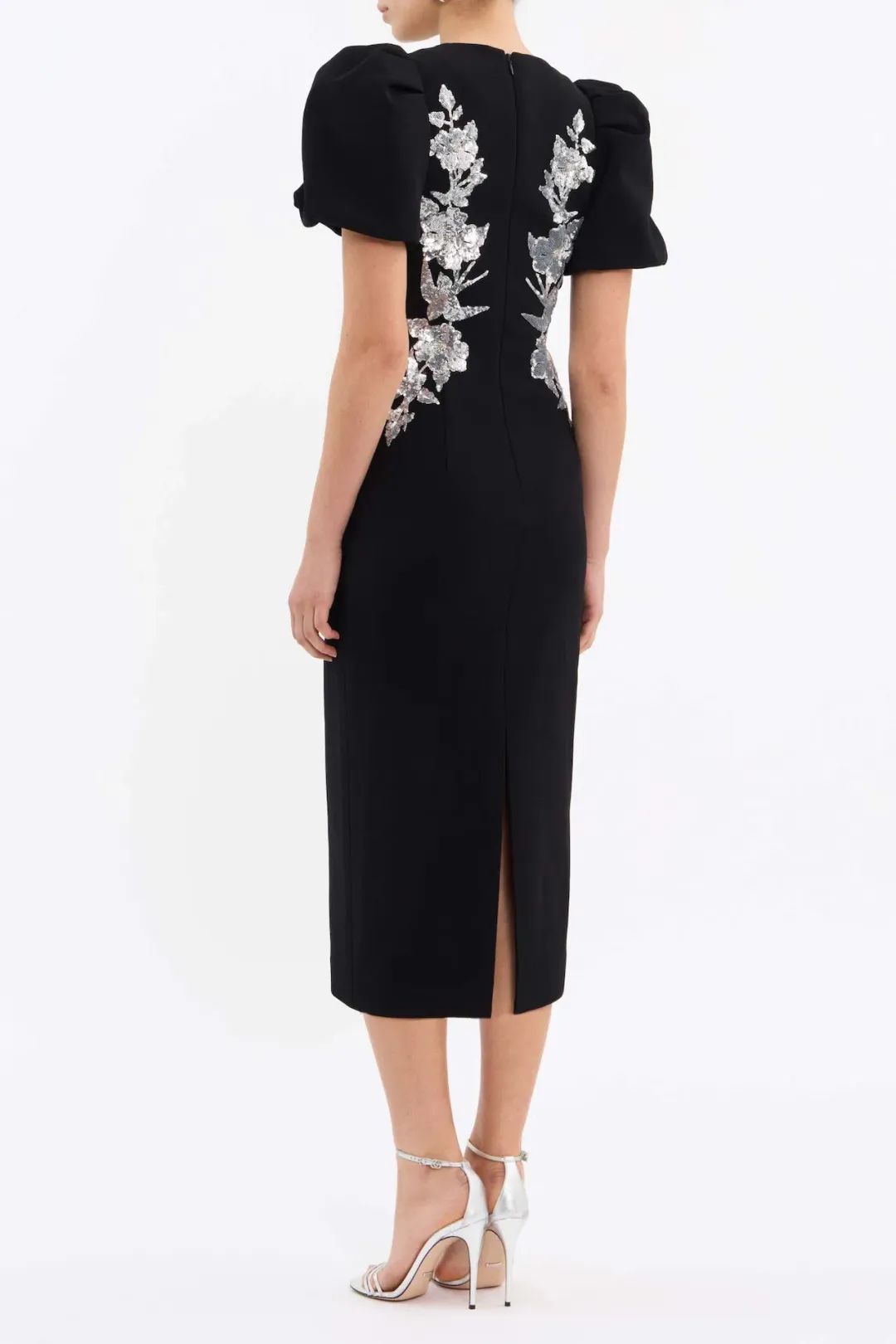 Rebecca Vallance Monroe Midi Dress Black Size 14 for rent on The Volte - main image
