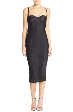 Misha Byanca Corset Midi Dress Black Size 6/XS for rent on The Volte - image 2
