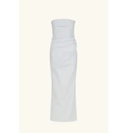 Shona Joy Lani Strapless Draped Maxi Dress Sky Size AU 12 for rent on The Volte - image 5