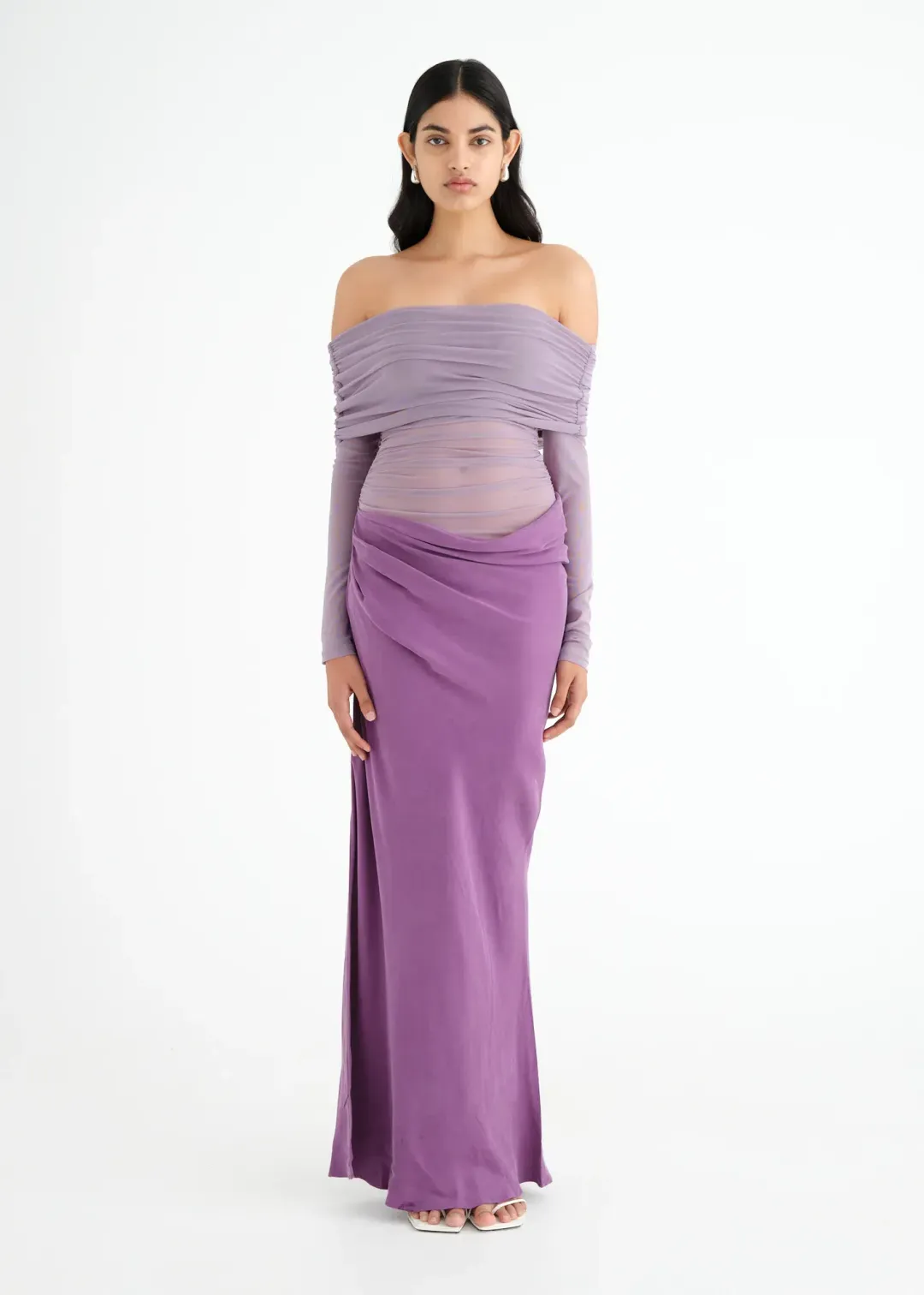 Benni Yasmin Maxi Dress Purple Size AU 8 for rent on The Volte - main image