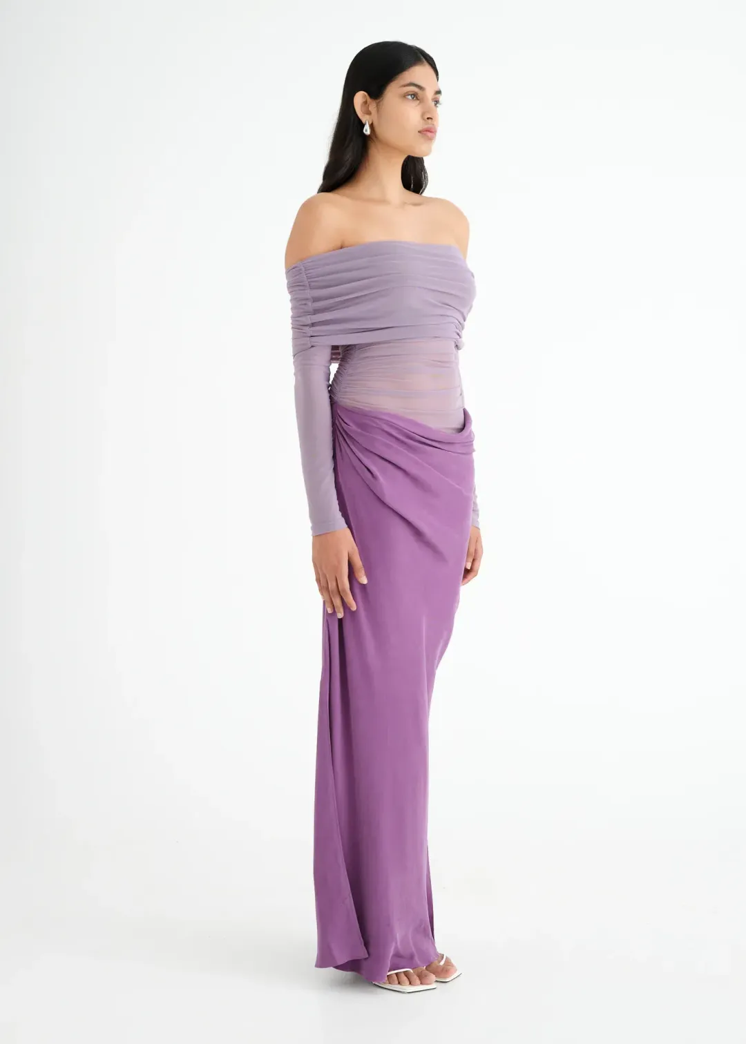 Benni Yasmin Maxi Dress Purple Size AU 8 for rent on The Volte - main image