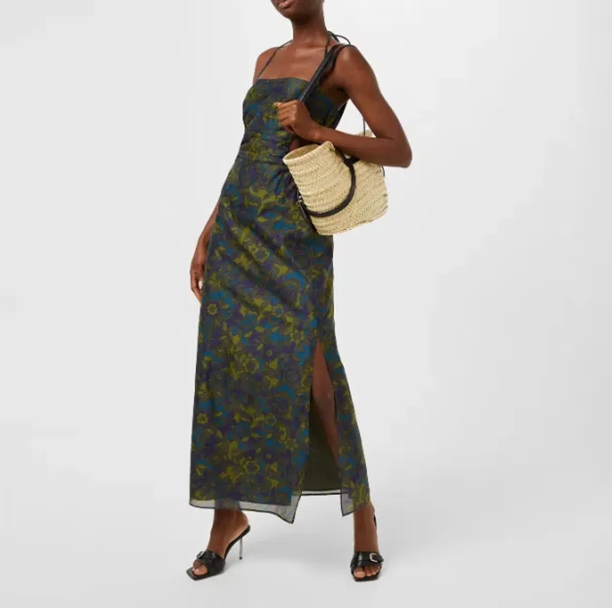 Sir The Label Valerio Tie Halter Midi Dress Print Size 1  / AU 8  for rent on The Volte - main image