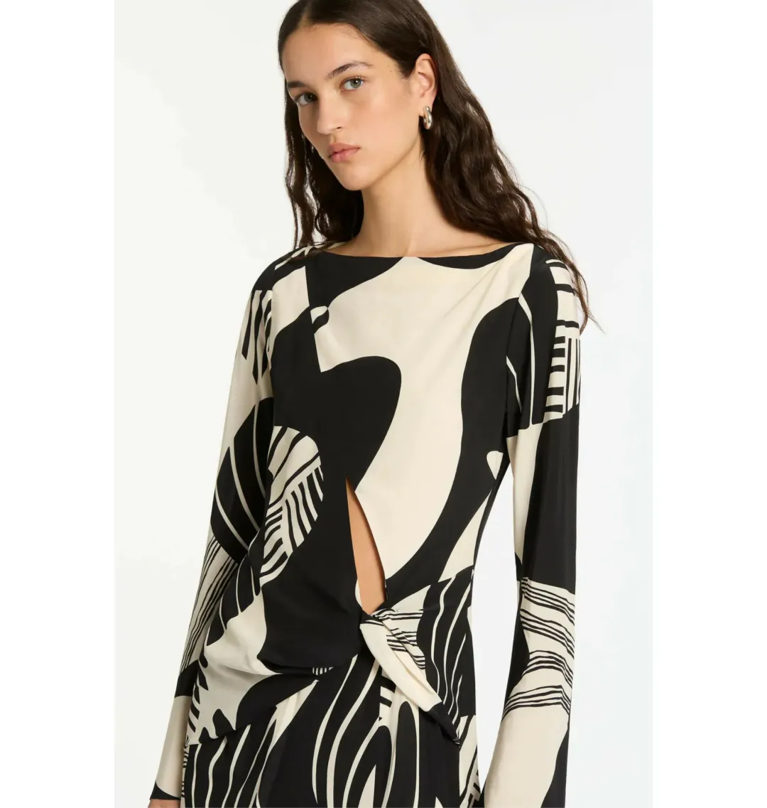  Sir the Label Realisme Twist Maxi Dress Papier Print Size 0 / AU 6  for rent on The Volte - main image