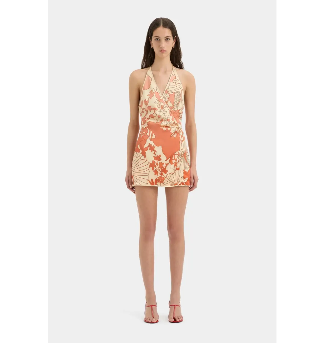 Sir The Label Como Twist Mini Dress Paradiso Print Size AU 10 for rent on The Volte - main image