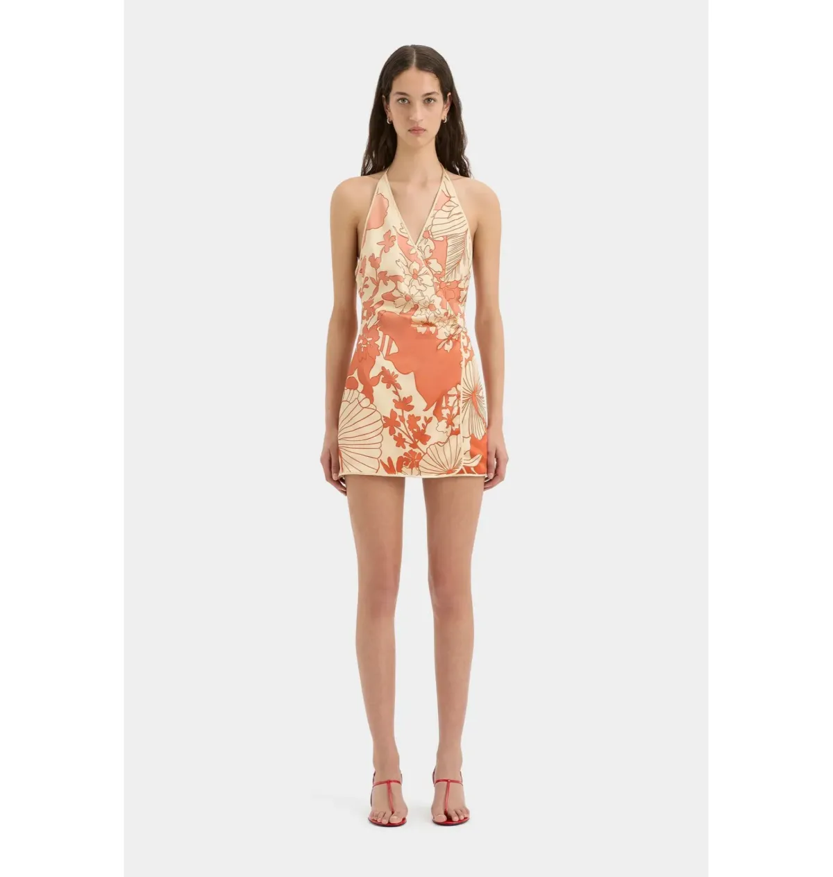 Sir The Label Como Twist Mini Dress Paradiso Print Size AU 10 for rent on The Volte - main image