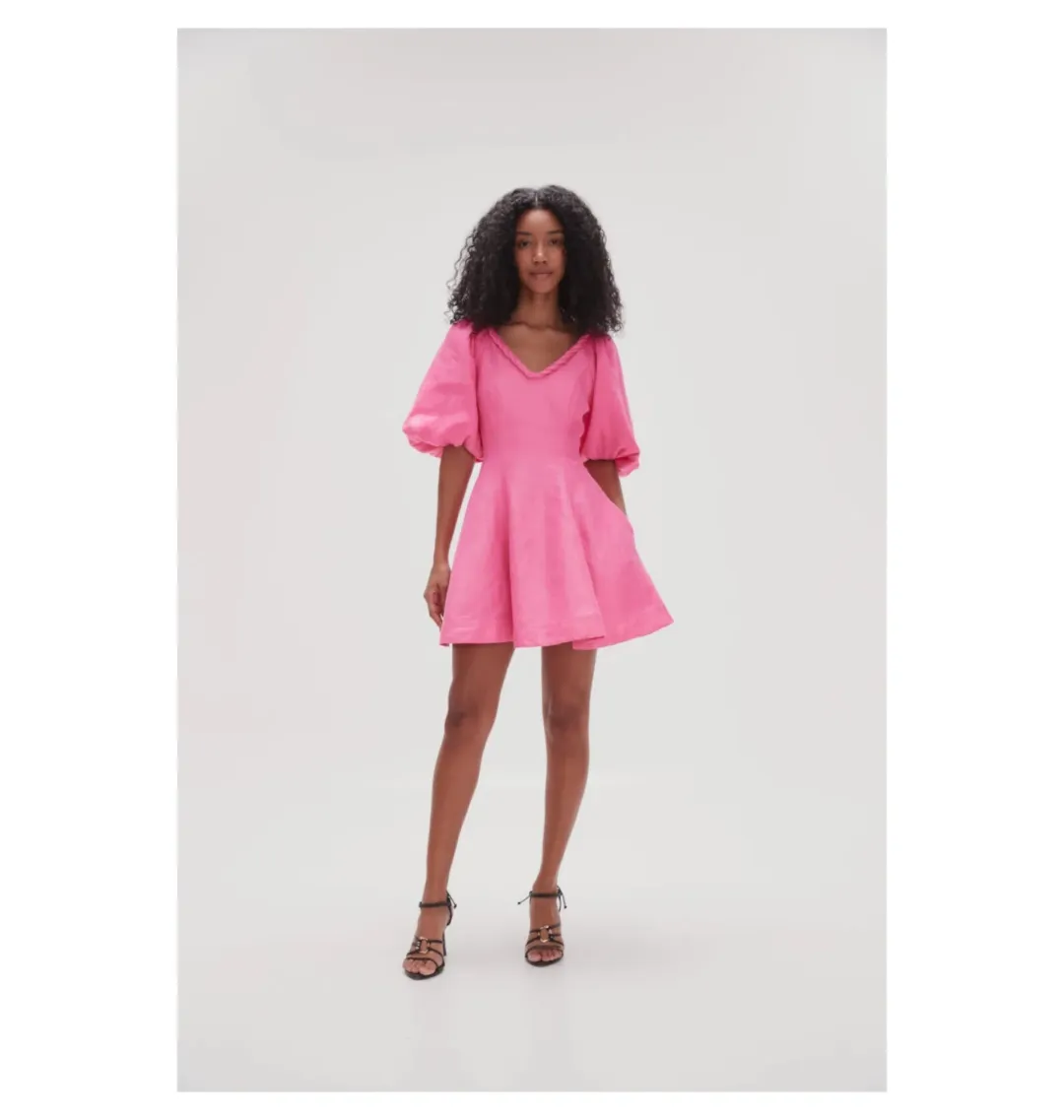 Aje Whimsical Dress Pink Size AU 12 for rent on The Volte - main image