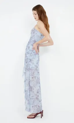 Bec & Bridge Danica Strapless Maxi Dress Chambray Rose Size 8 for rent on The Volte - image 7