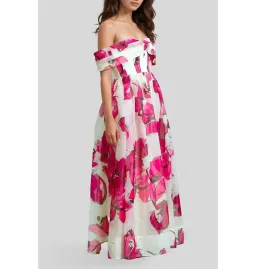 Aje Cordelia Corseted Maxi Dress in Falling Florals Size AU 6 for rent on The Volte - image 2