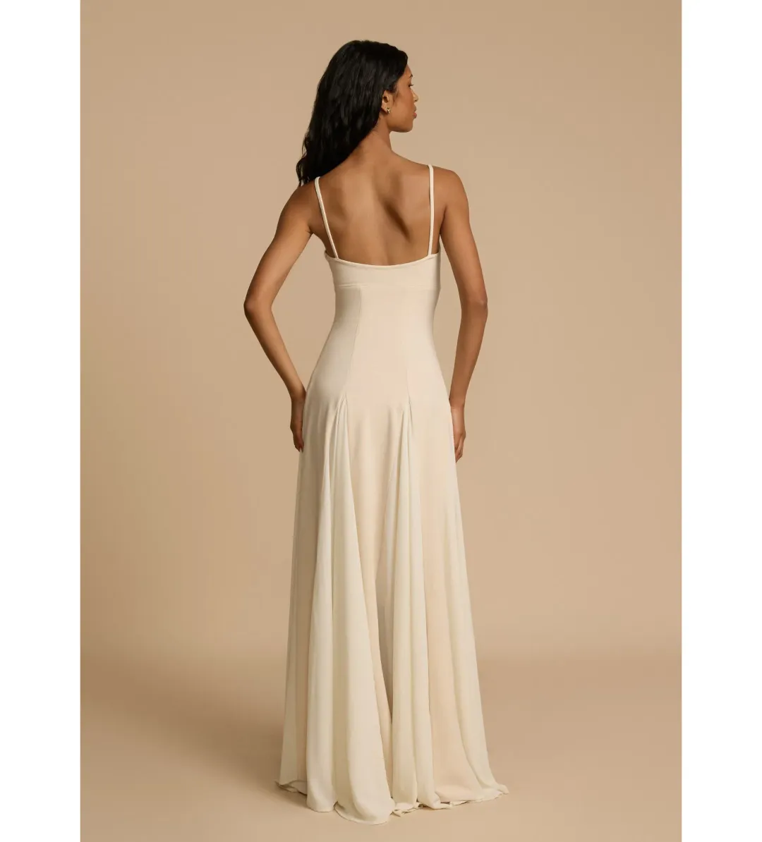 Arcina Ori Paloma Dress in Stone Size AU 8  for rent on The Volte - main image