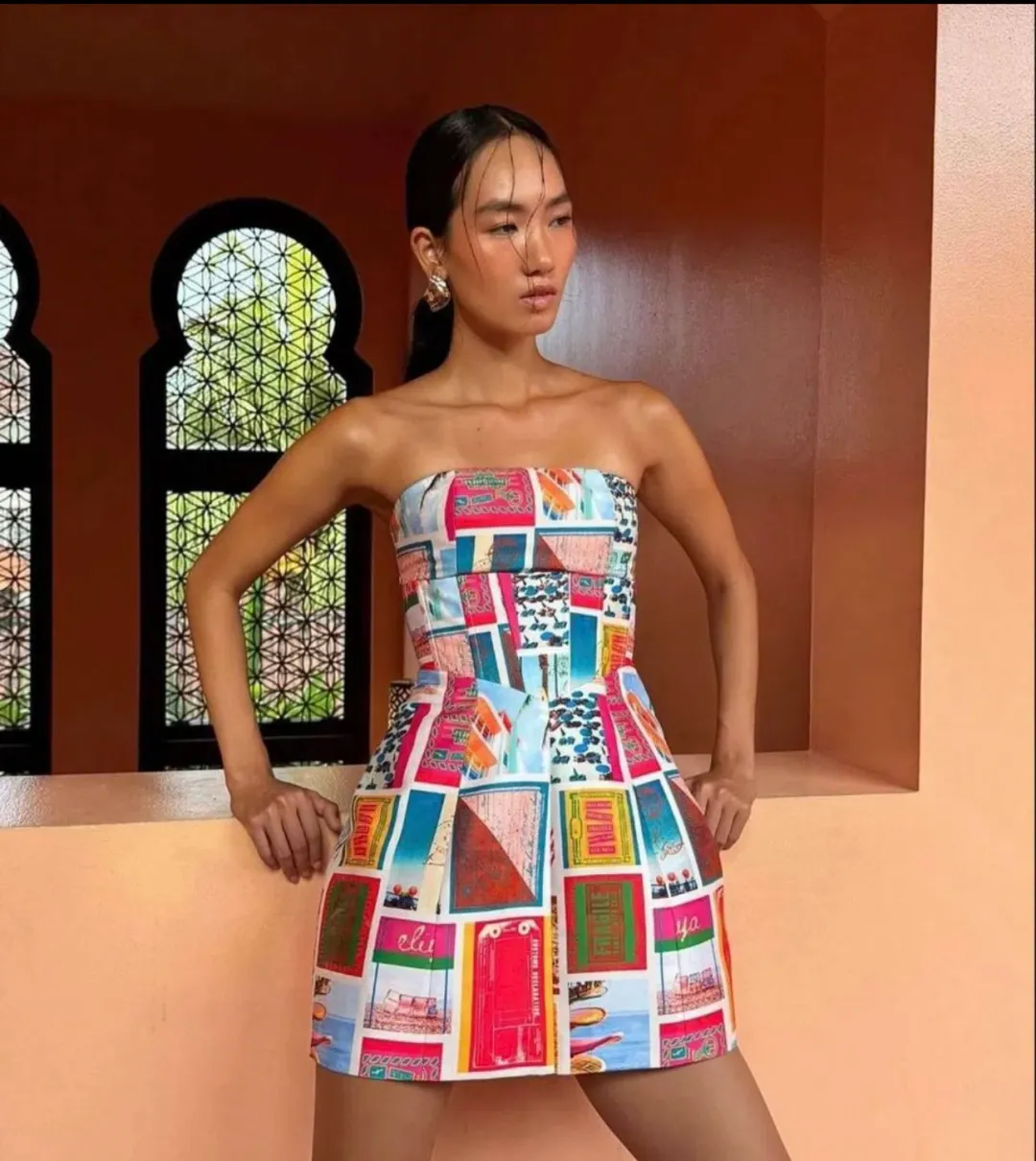 Eliya The Label Messina Dress Multi Size AU 8 for rent on The Volte - main image