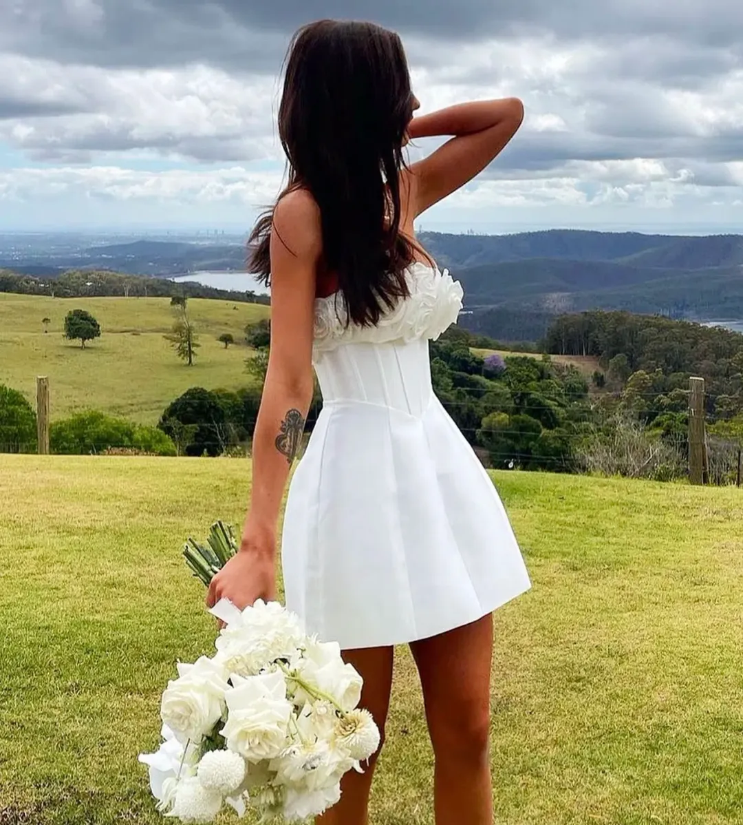Eliya The Label Tehanni Dress in White Size AU 8 for rent on The Volte - main image