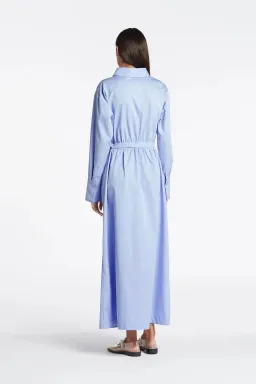 Sir the Label Ilkin Deconstructed Shirtdress Blue Size AU 8  for rent on The Volte - image 3