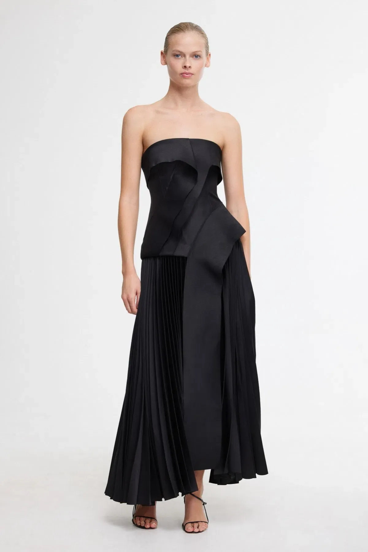 Acler Hammil Midi Dress Black Size 12  for rent on The Volte - main image