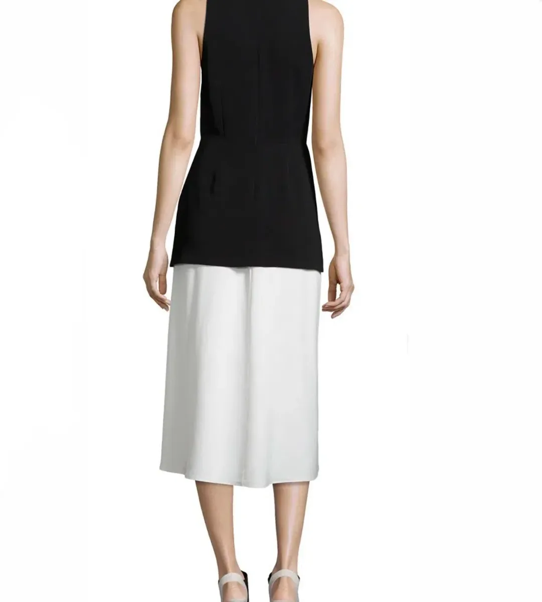 A.L.C. Mer Sleeveless Midi Dress Black White Size AU 4 for rent on The Volte - main image