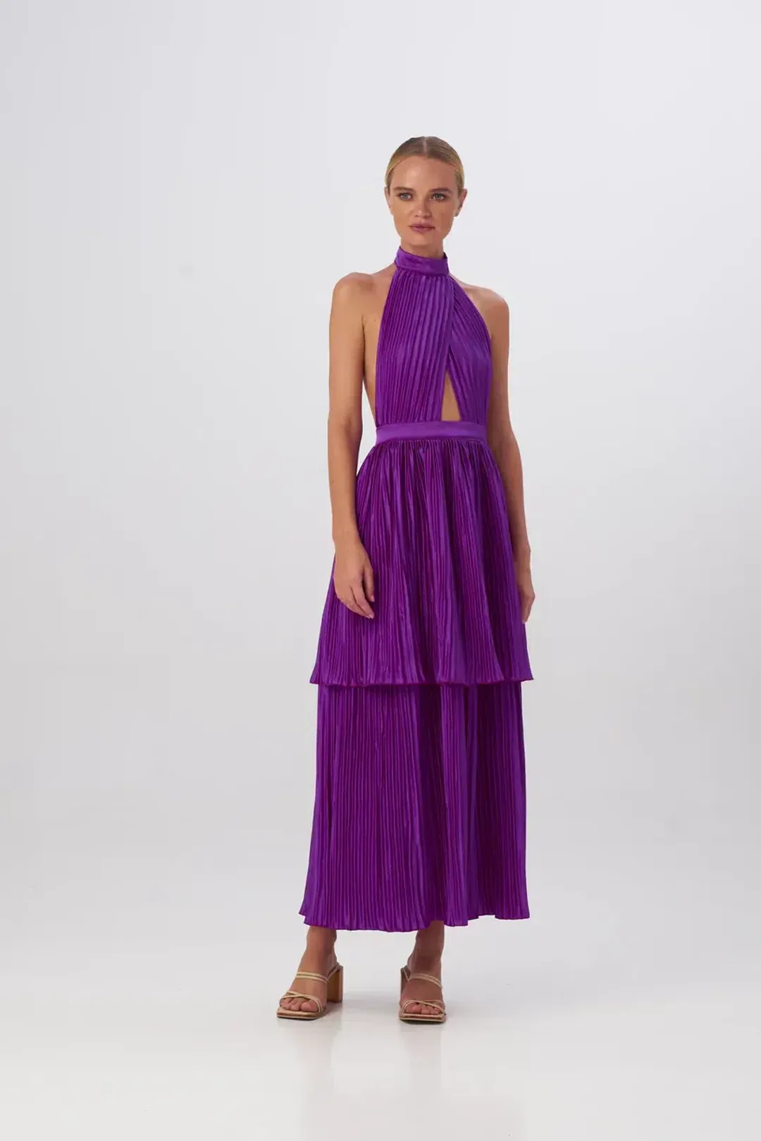 L'Idee Magnifique Gown Grape Size AU 6 for rent on The Volte - main image