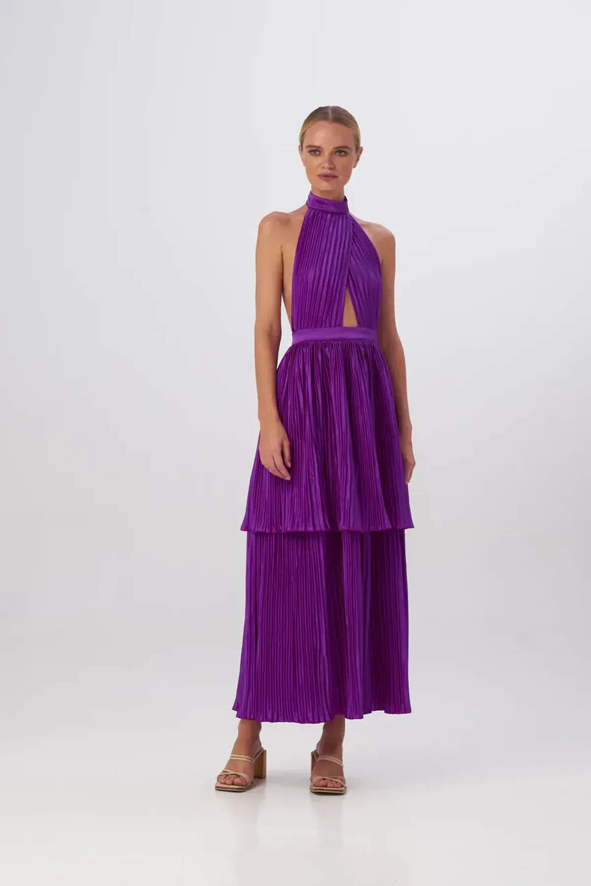 L'Idee Magnifique Gown Grape Size AU 6 for rent on The Volte - main image