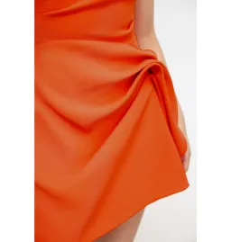 Acler Eddington Mini Dress Orange Size AU 10 for rent on The Volte - image 4
