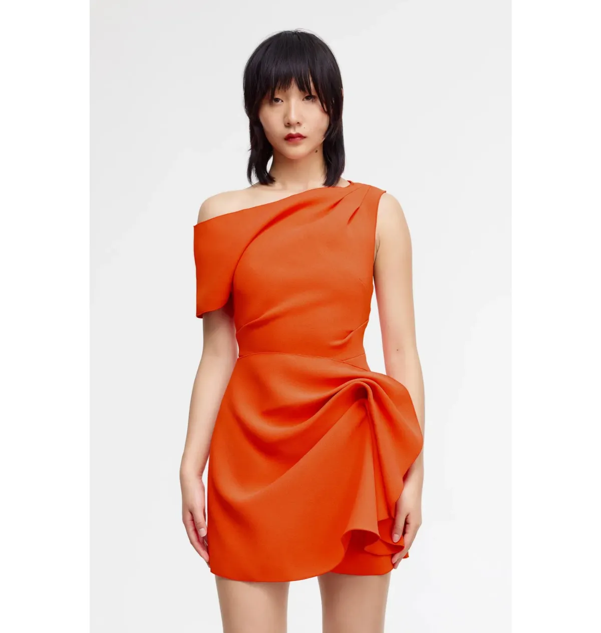 Acler Eddington Mini Dress Orange Size AU 10 for rent on The Volte - main image