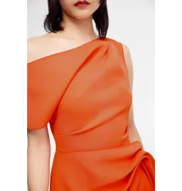 Acler Eddington Mini Dress Orange Size AU 10 for rent on The Volte - image 3
