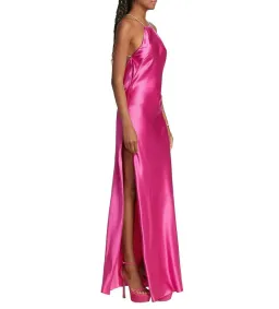 Michael Lo Sordo Charlie Bias Halter Dress Pink Size AU 8 for rent on The Volte - image 2