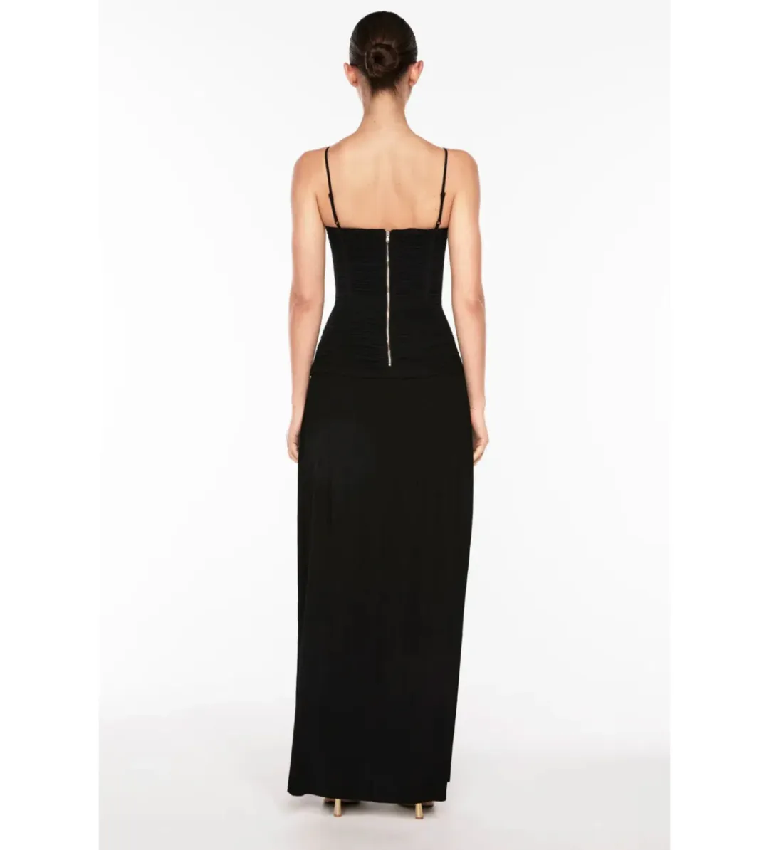 Manning Cartell Double Time Pleat  Dress Black Size AU 10  for rent on The Volte - main image