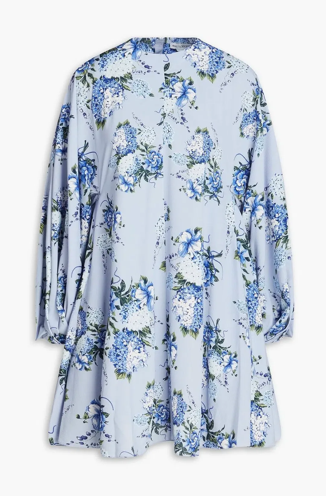 Emilia Wickstead Nova Wisteria Long Sleeve Mini Dress Floral Size AU 16 for rent on The Volte - main image