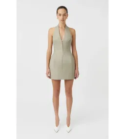 Camilla and Marc Pompidou Mini Dress Olive Marle Size 8 for rent on The Volte - image 3