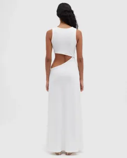 Christopher Esber Stone Cavern Tank Dress White Size 10 for rent on The Volte - image 2