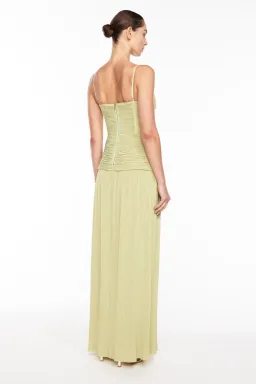 Manning Cartell Double Time Pleat Dress In Pistachio Size 8  for rent on The Volte - image 2