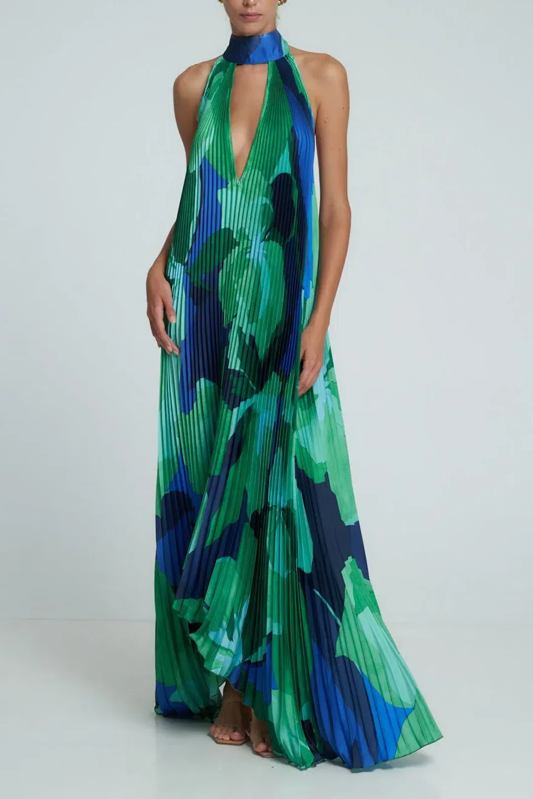 L'idee Opera Gown in Capri Green Size 6 for rent on The Volte - main image