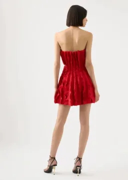 Aje Hybrid Sleeveless Mini Dress Red Size 8 for rent on The Volte - image 3