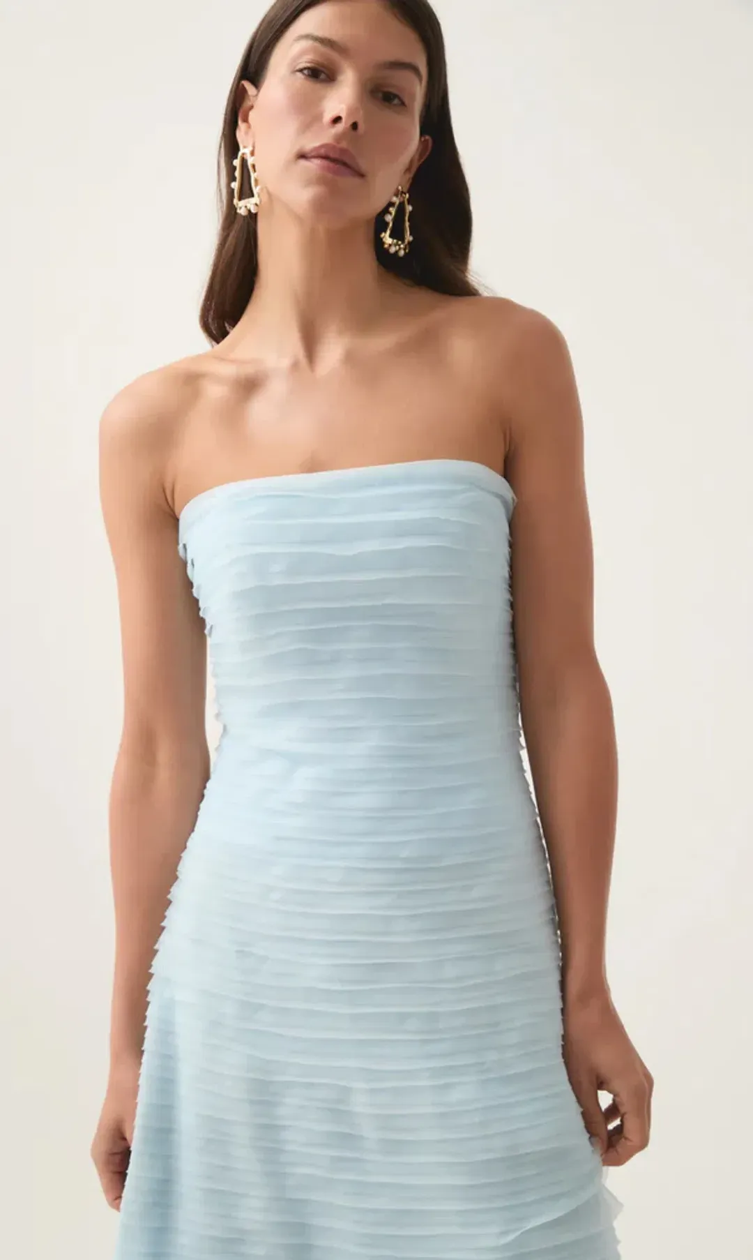 Aje Soundscape Maxi Dress Sea Breeze Size 6 for rent on The Volte - main image