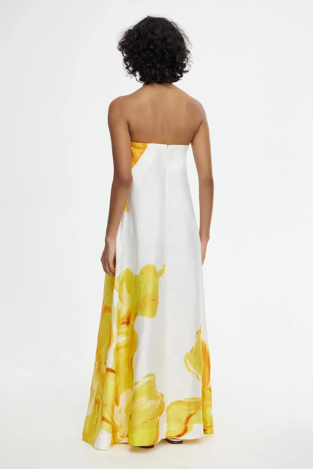 Acler Hopton Dress Ivory Calla Lily Size 10 for rent on The Volte - main image