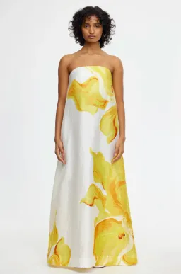 Acler Hopton Dress Ivory Calla Lily Size 10 for rent on The Volte - image 4