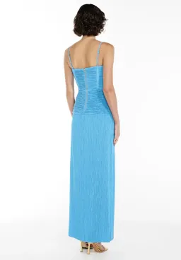 Manning Cartell Double Time Pleat Dress Blue for rent on The Volte - image 3