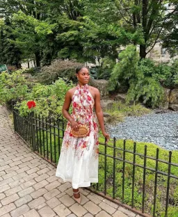 Zimmermann  Wonderland Halter Midi Dress Floral  Size 0/Au 8  for rent on The Volte - image 2