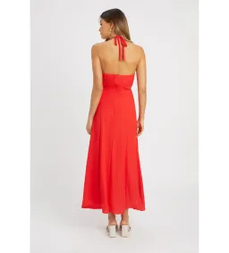 Kookai  Hayman Cut Out Midi Dress Red Size AU 8 for rent on The Volte - image 3