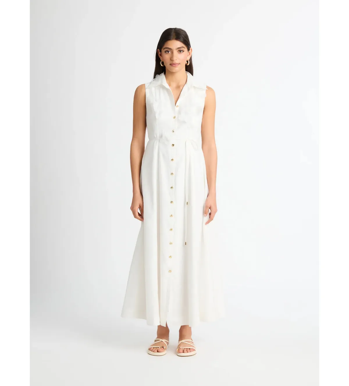 Sheike Rose Garden Maxi Dress White Size AU 10 for rent on The Volte - main image
